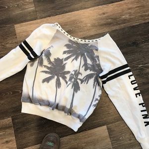 Victoria’s Secret PINK off the shoulder sweatshirt
